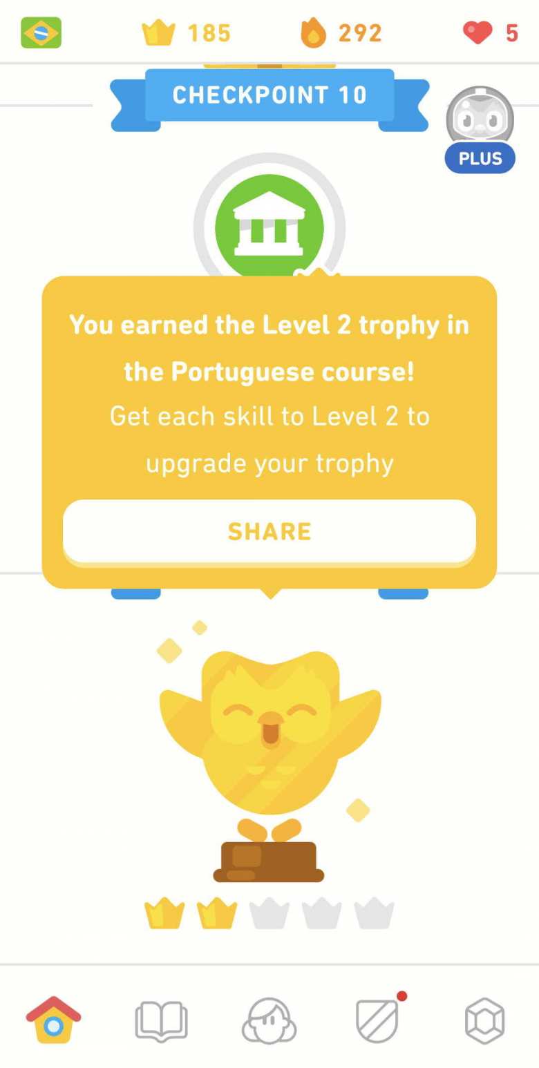 Thumbnail for Related: I Finished the Portuguese Tree on Duolingo Again (2021)