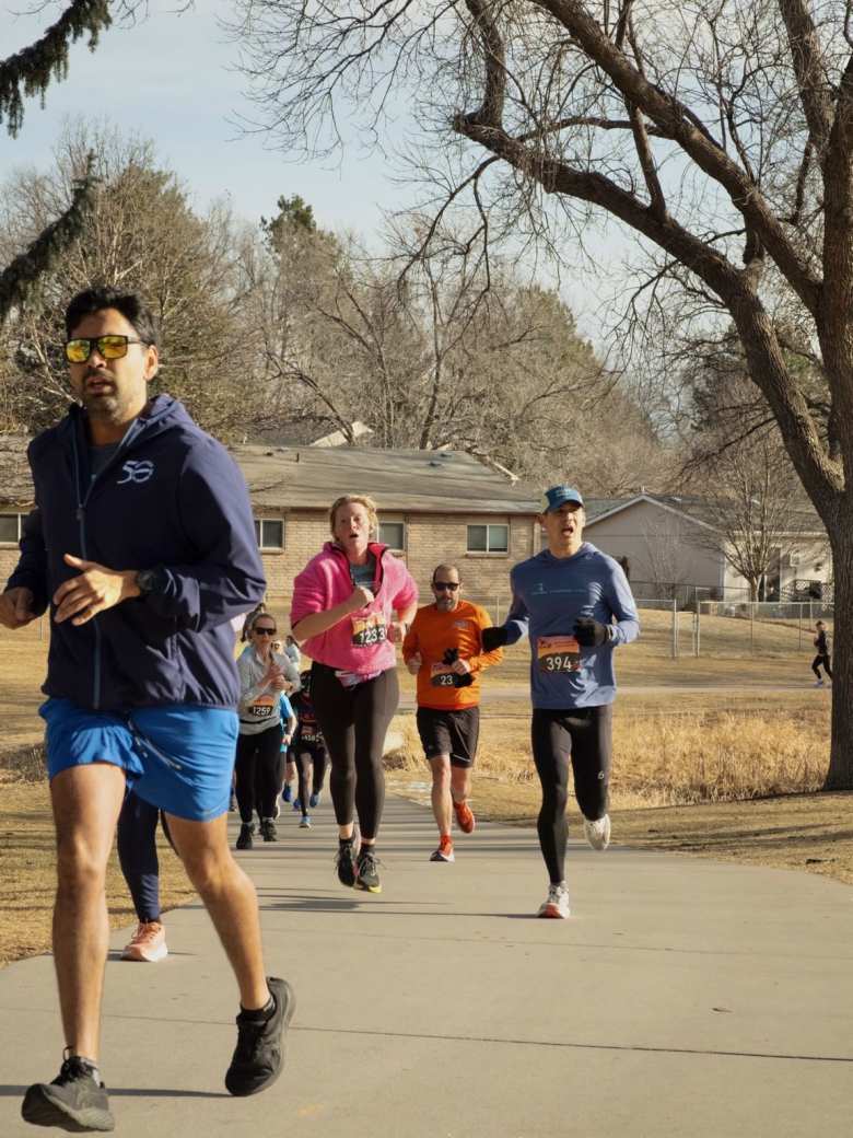 The last kilometer is always tough. Looks like I even had to resort to mouth breathing in this photo.