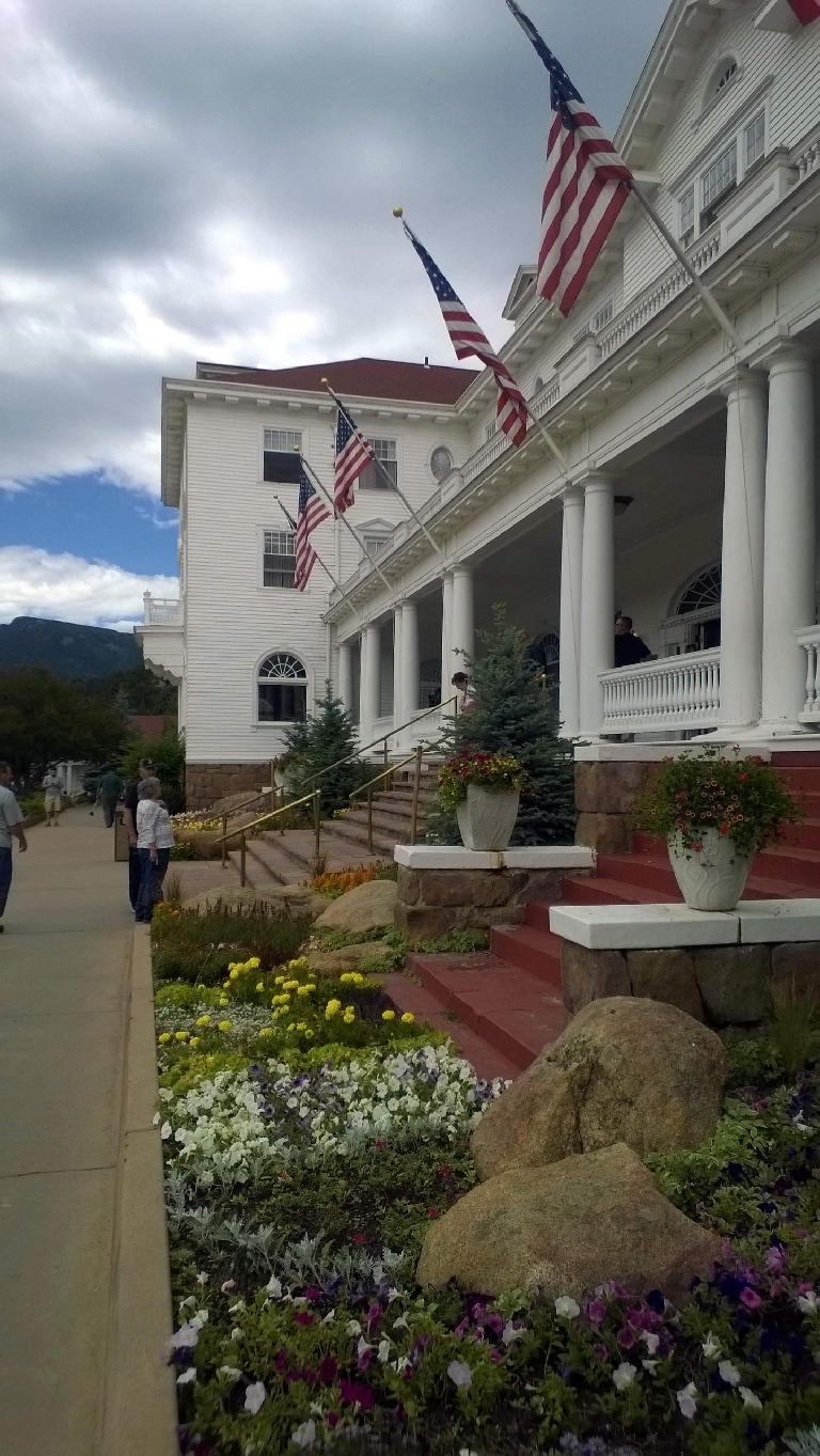 Entrance to the Stanley Hotel.