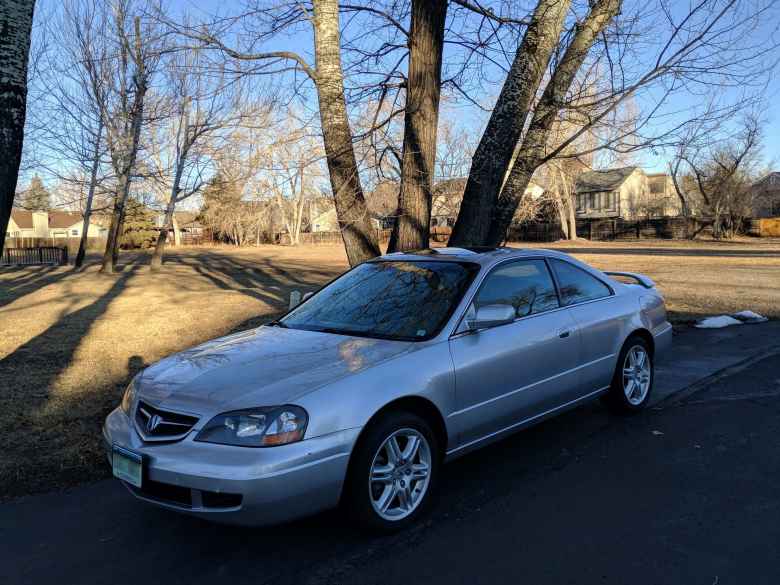 Manuel's silver Acura CL.