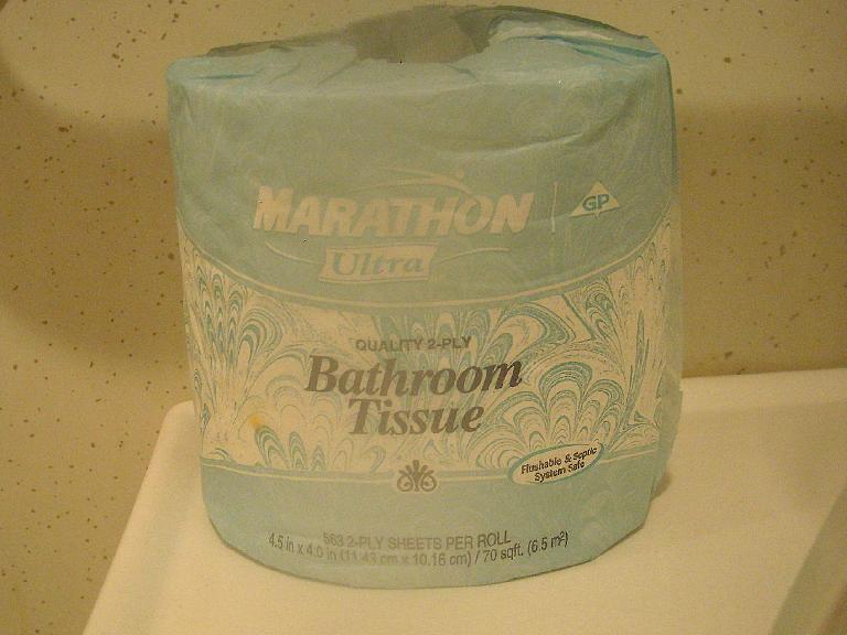 The toilet paper at the Kiowa checkpoint---"Marathon Ultra"---describes what I do.