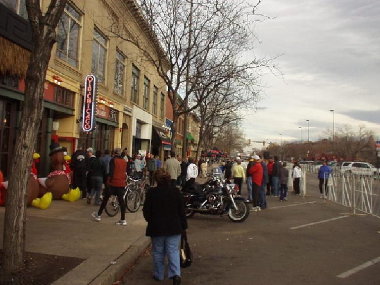 Packet pickup and post-race festivities for the Fort Collins Thanksgiving Run were at Old Chicago.