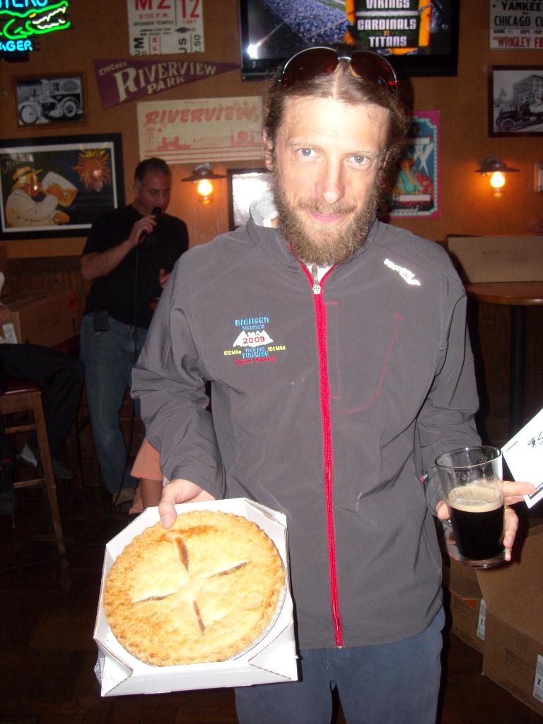 Nick won a pie for being second in his age group.