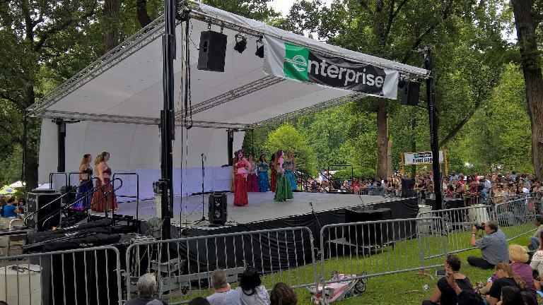 belly dancers at the Festival of Nations