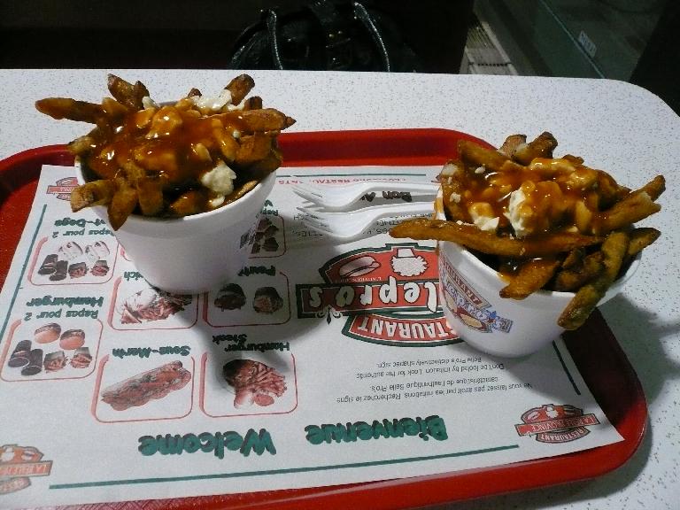 The second night in Montreal, I tried the quintessential Quebecois dish: poutine (just one serving though)! The second night in Montreal, I tried the quintessential Quebecois dish: poutine (just one serving though)!