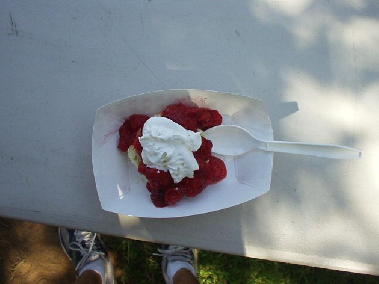 The post-race treat was some of the best strawberry shortcake I have ever tasted.