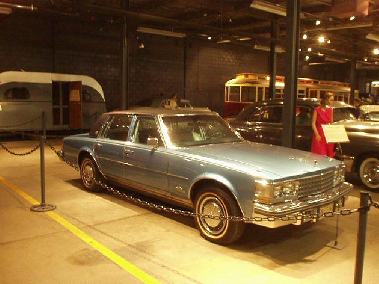 A Cadillac that Elvis bought and gave to a friend.  The King was well-known for such generosity, especially with Cadillacs.