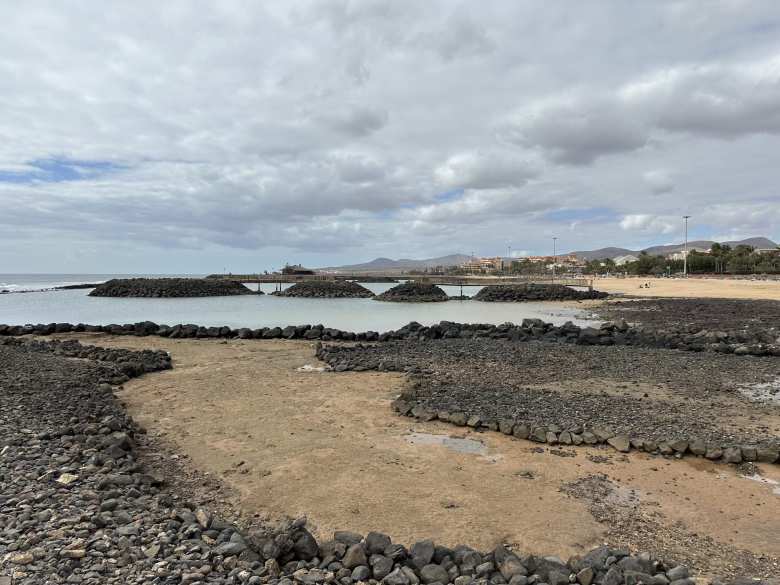 Volcanic rock at La Guirra Beach.