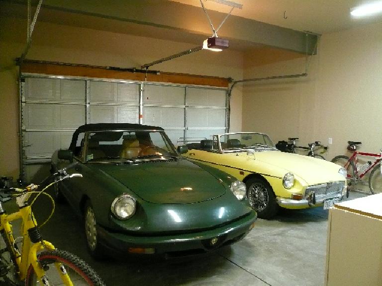 [After] The view of the garage from inside the house.  I still need to hang artwork.