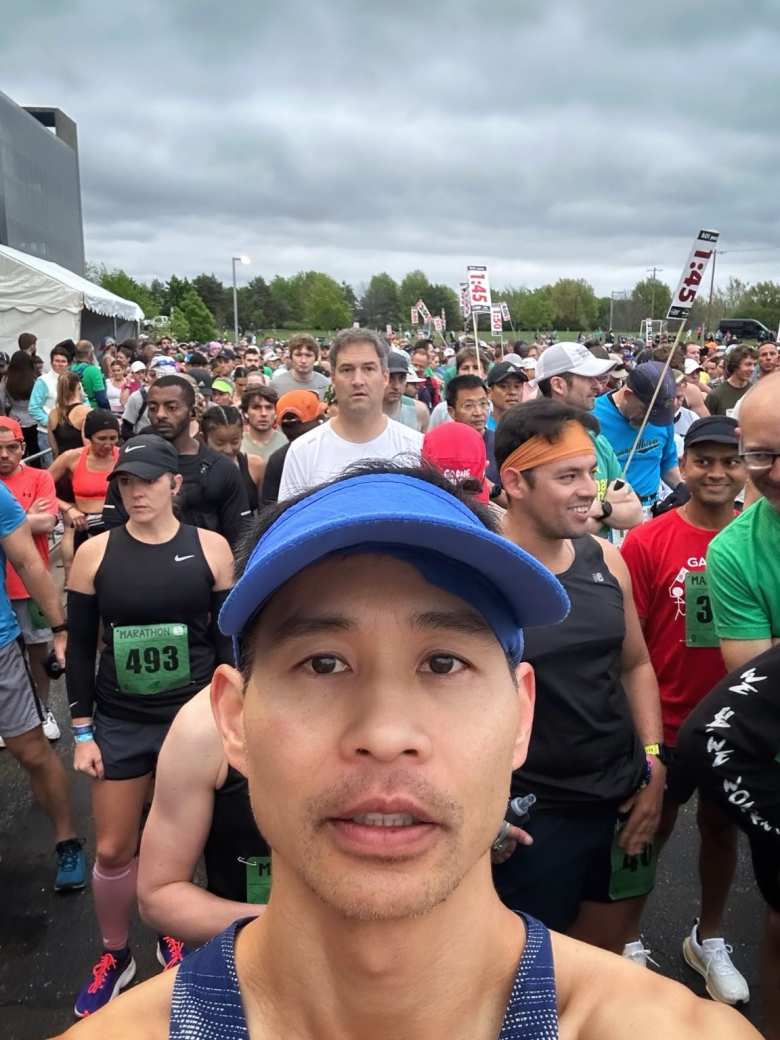 I should have wore my cap and singlet better.