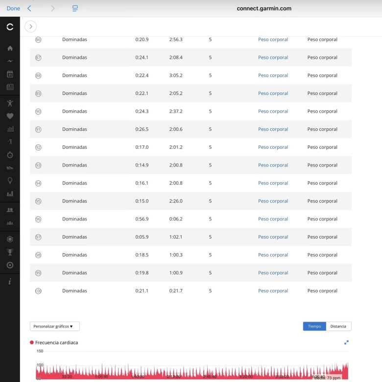 I used my Garmin Epix Pro (Gen 2) watch to keep track of sets.