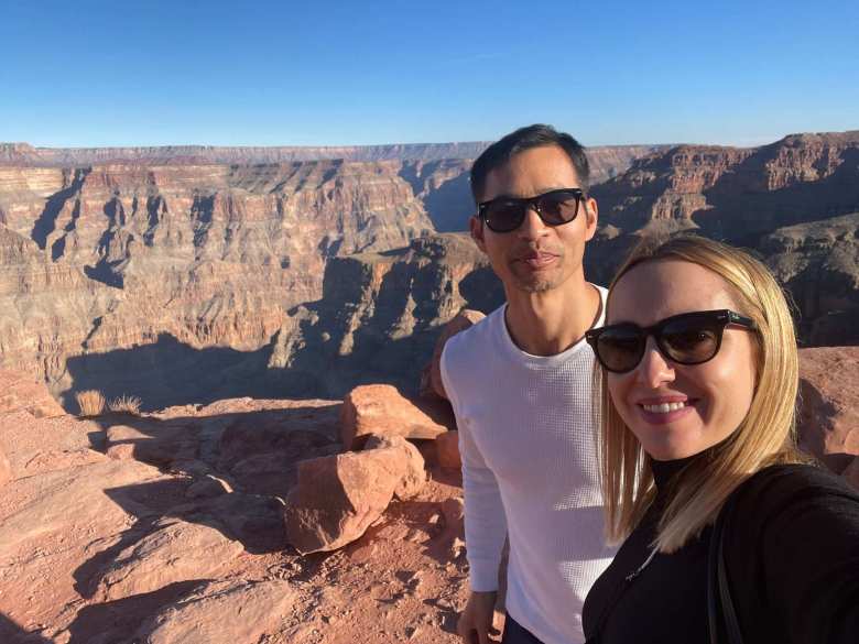 Felix and Andrea at Grand Canyon West.