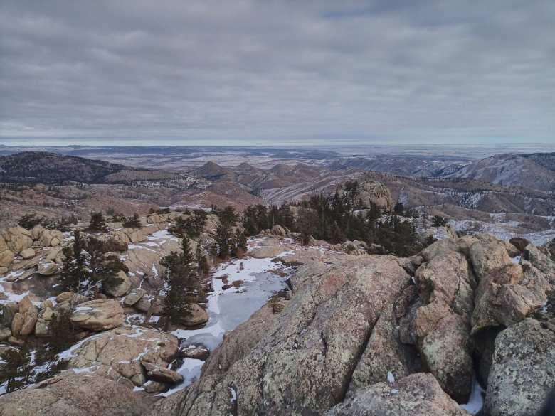 The view directly north of Greyrock as seen from the summit.