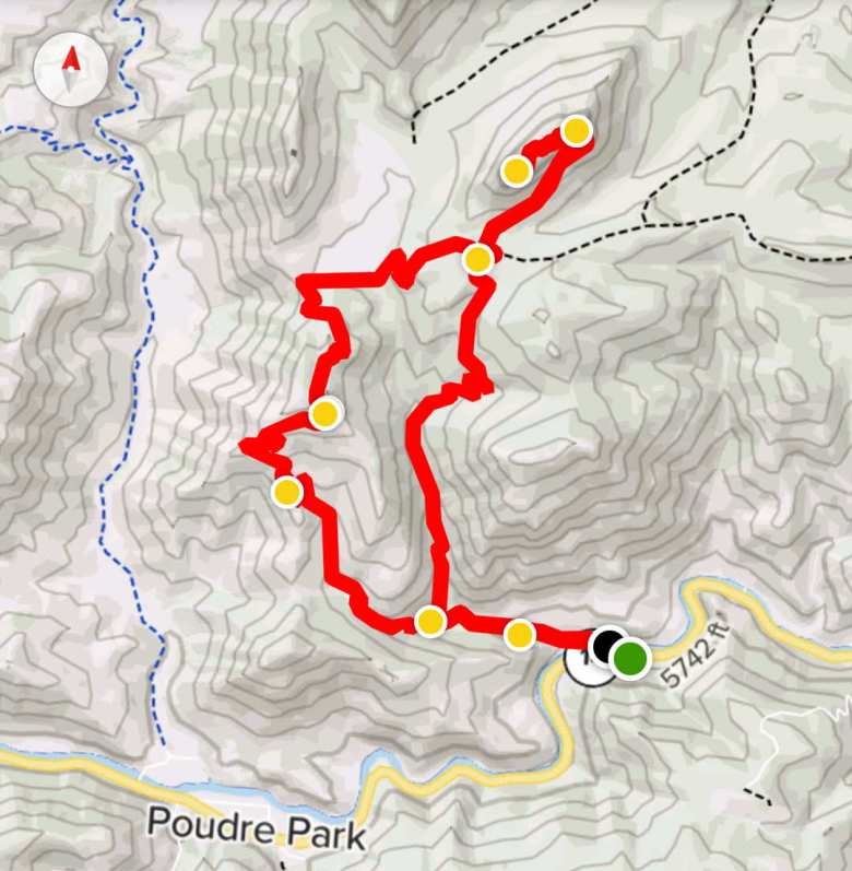 A 7.2-mile route leading to the summit of Greyrock, via the Greyrock Trail and Greyrock Meadows Trail.