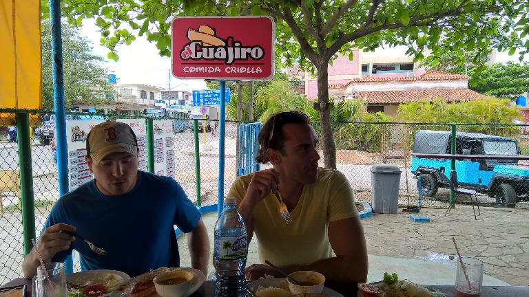 Matt and Alex at Guajiro restaurant in Guanabo, Cuba.