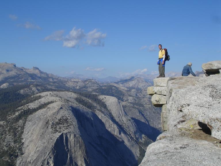 Made it!  Dave at the top of Half Dome!