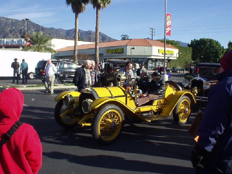The yellow Mercer again, driven by Jay Leno himself!