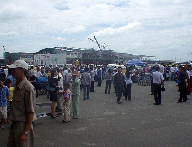 Arriving at the airport in Saigon (Ho Chi Minh City) certainly felt different than California.