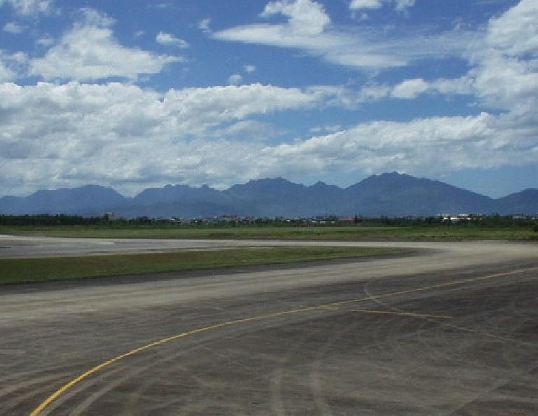 As I stepped off the plane in Da Nang, I was pleased to see mountains!