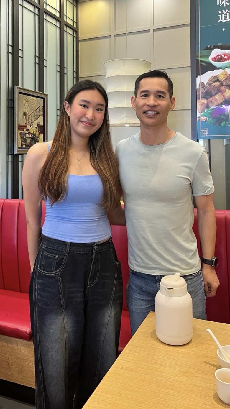Carlina's daughter Cassandra is nearly as tall as I now.