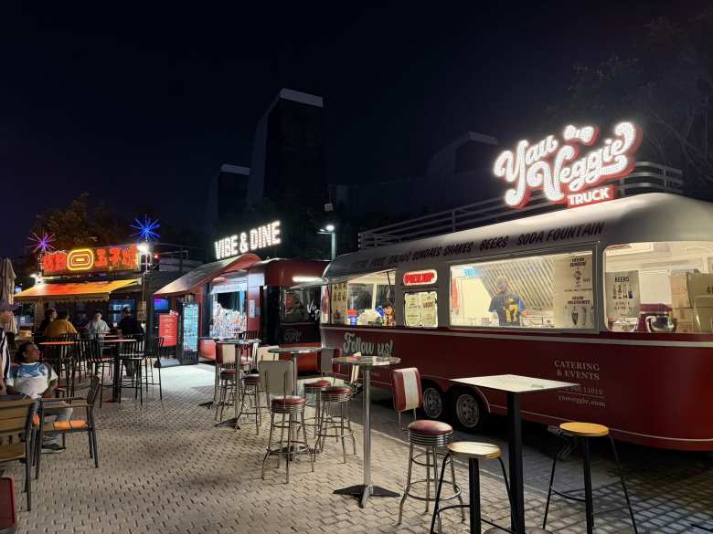 Food Trucks in West Kowloon Cultural District.