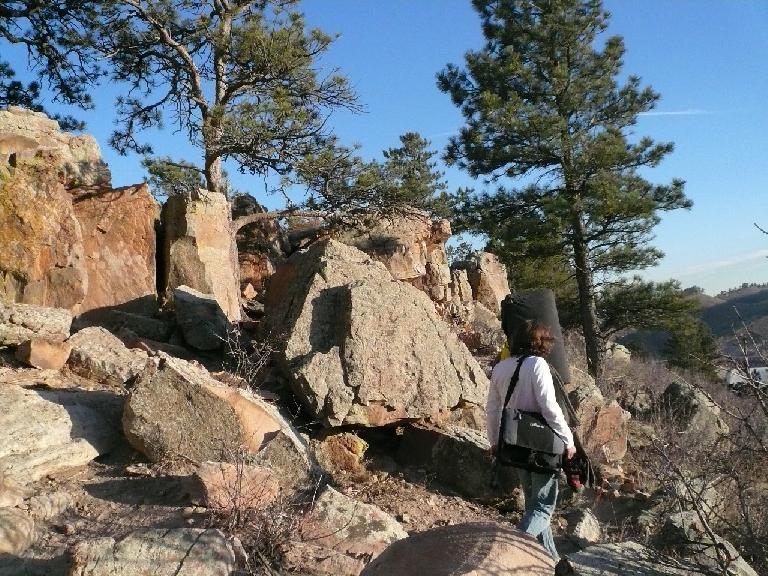 Lots of rock to boulder on up here, just across the road (CR-23) from Duncan's Ridge in Fort Collins.