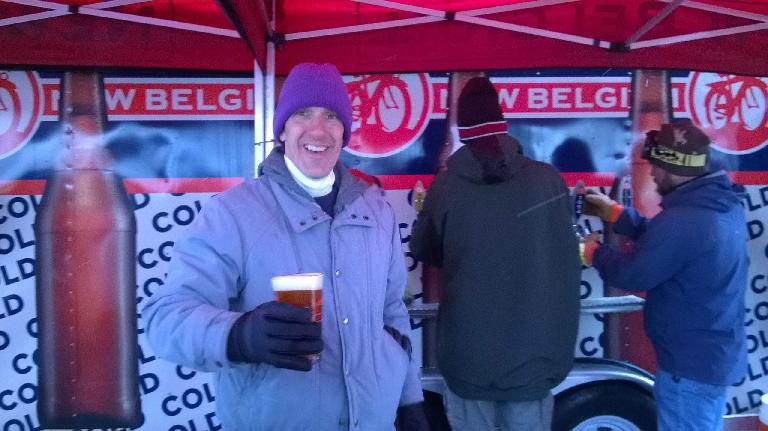 Bob was a volunteer at the New Belgium beer both.