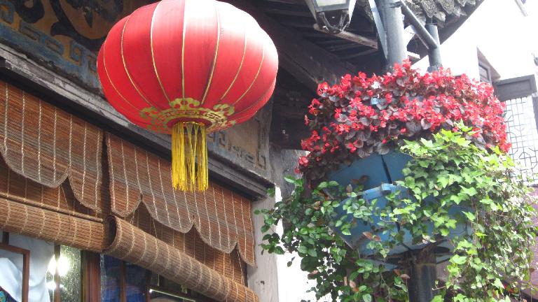 Lantern above Tunxi Ancient Street.