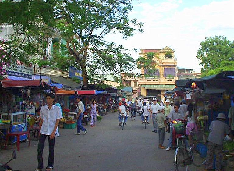 Street market in Hue.