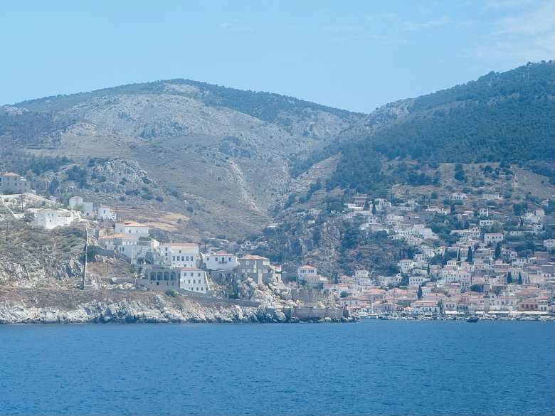 The view of Hydra Island as our ferry approached.