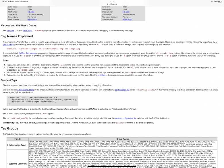 Some web pages, such as exiftool.org, are difficult to read when they span the entire width of the screen.