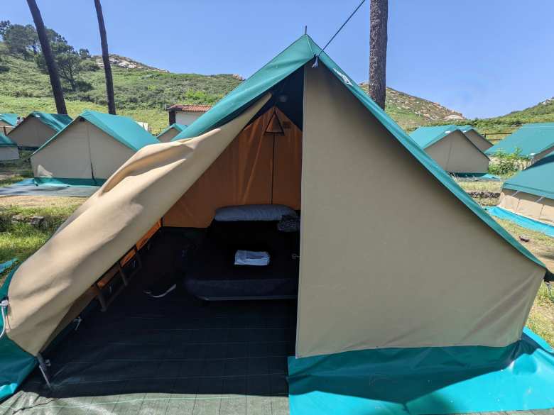 This was the tent we stayed in for two nights.