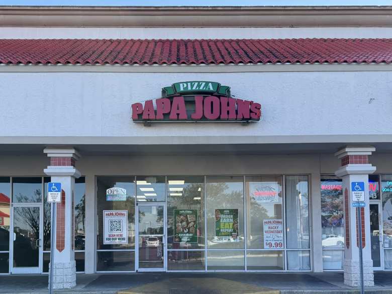 The Papa John's in Jacksonville where the world's first Bitcoin purchase was made.