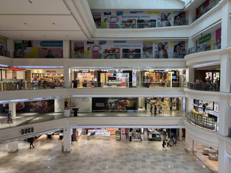 The five-story City Square mall in Johor Bahru had many Western stores.