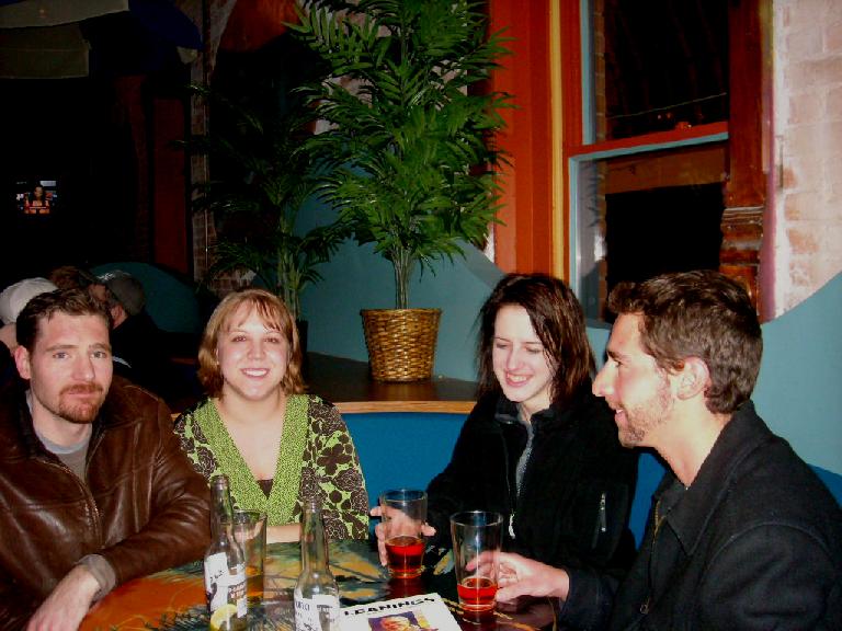 Louis, Liberty, Kitty, and Jon at Bondi's.