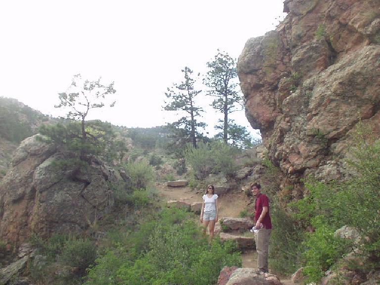 Kat and Guy on the Soderberg trail inthe beautiful Horsetooth Mountain Park.