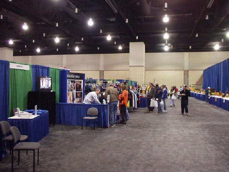 The pre-marathon expo was held on Saturday at the Knoxville Convention Center.  It was somewhat small (compared to, say, the California International Marathon Expo) and somewhat disappointing.