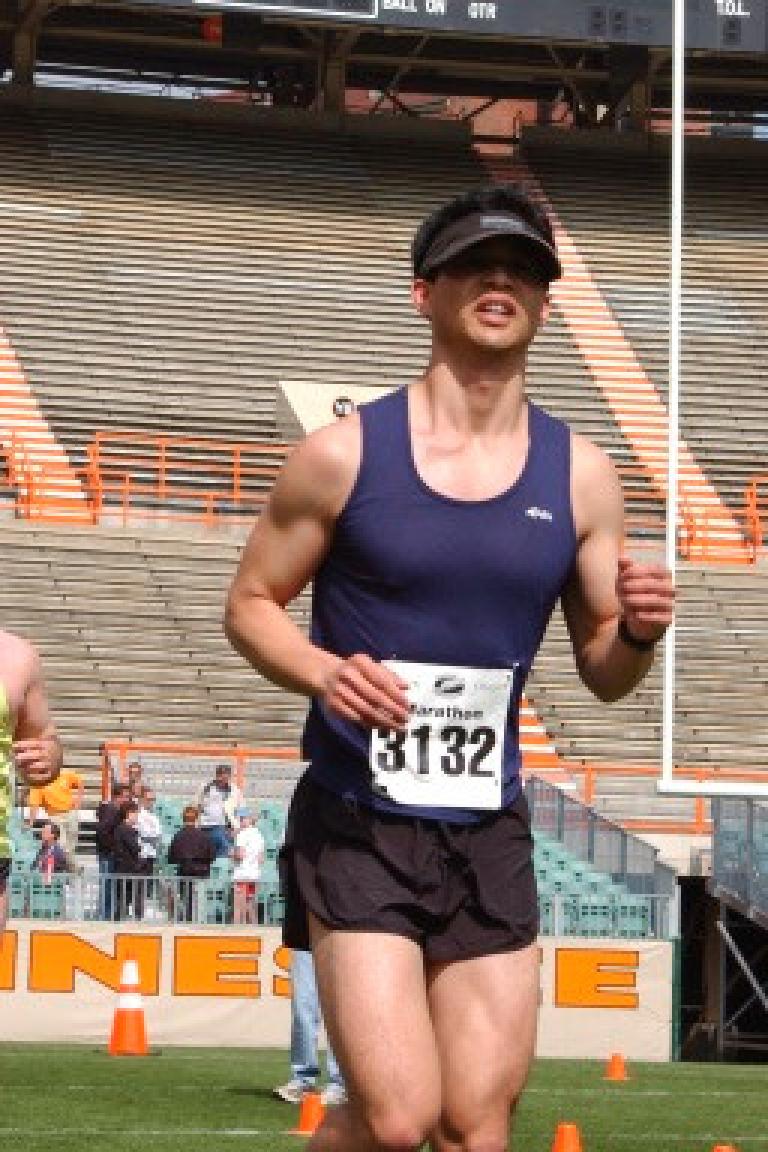 However, by the time I entered Neyland Stadium (and actually well before that) for the finish, my legs were feeling like crap! Photo: asiorders.com. However, by the time I entered Neyland Stadium (and actually well before that) for the finish, my legs were feeling like crap! Photo: asiorders.com.