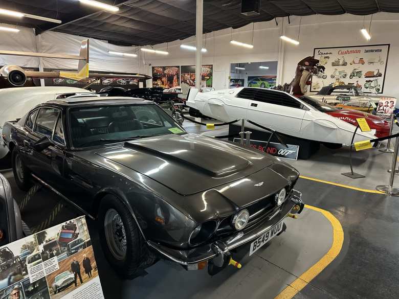 The Aston Martin V8 Vantage from "The Living Daylights" and a Lotus Esprit submarine (one of three that still survived) from "The Spy Who Loved Me."