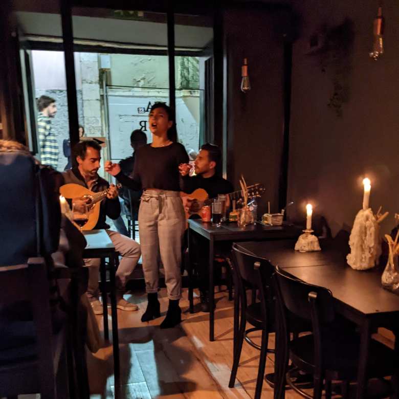There was Fado music at the Bica Sour bar, where Jason knew a lot of people.