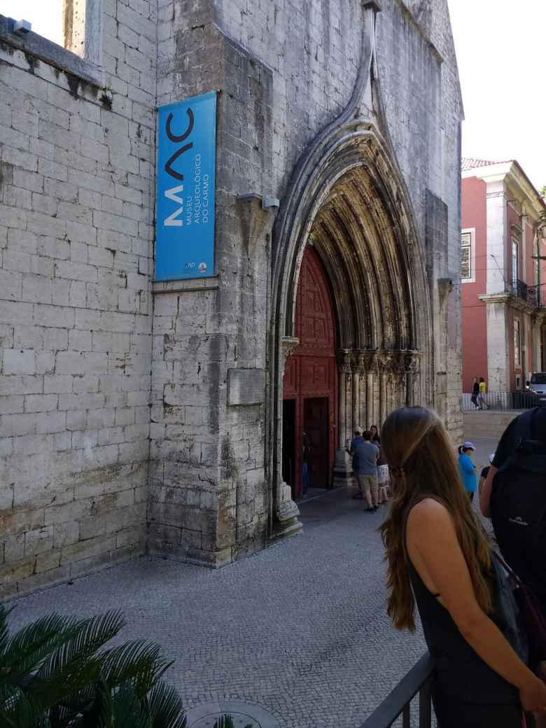 The Carmo Archeological Museum at the Carmo Convent of Lisbon.