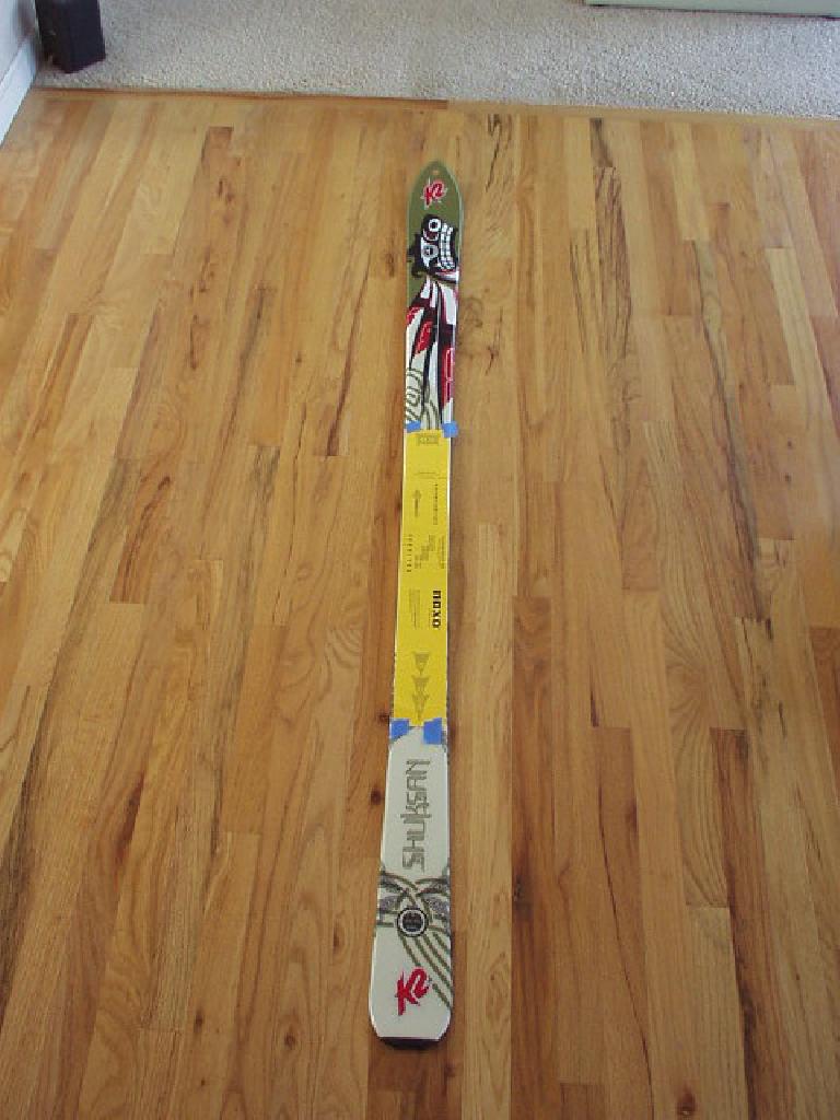 Desperate to salvage some of the last remaining days that Fort Collins would have any snow on the ground, I finally began mounting a used pair of Naxo NX01 bindings to some K2 Shuksan randone̩ skis.