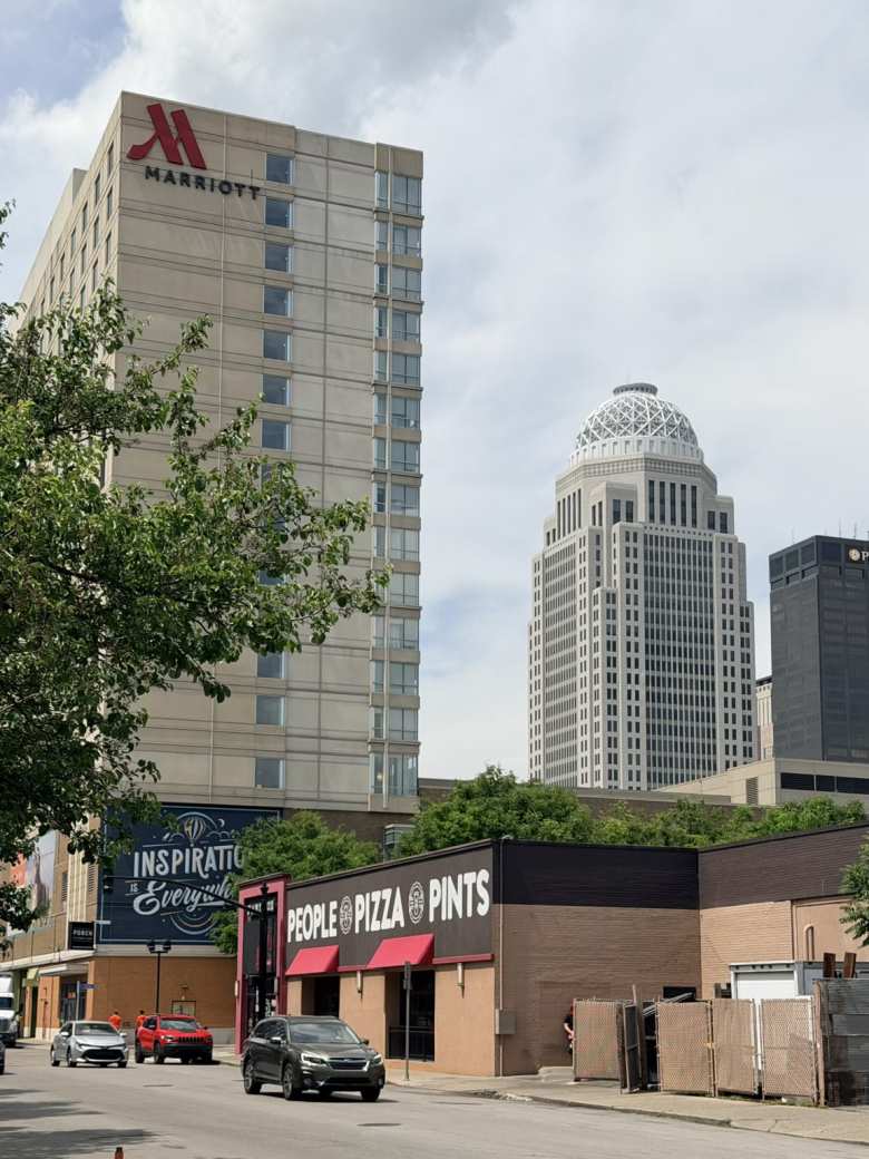 "Inspiration is Everywhere" said a mural in downtown Louisville.