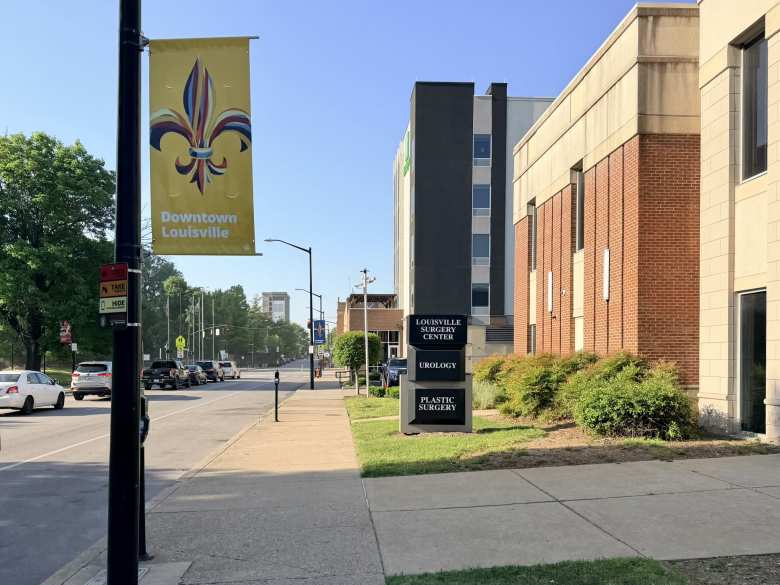 There are lots of medical clinics and even a medical school in downtown Louisville.