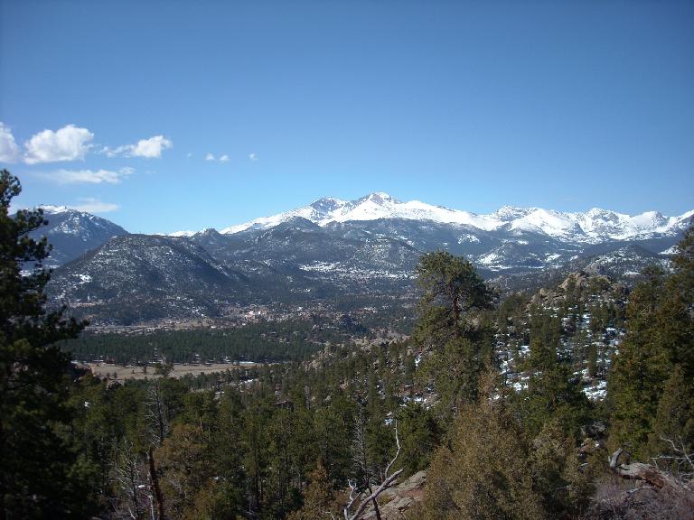 The mountains got a nice dumping of snow earlier in the week and it was evident from up here.