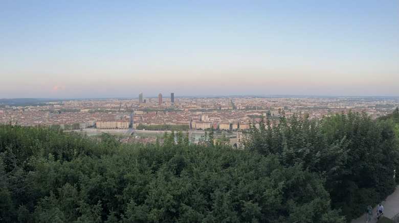 The view of Lyon from the Basílica Notre-Dame de Fourvière.