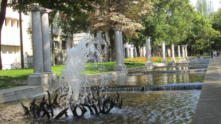 Fountains on El Paseo de Recoletos.