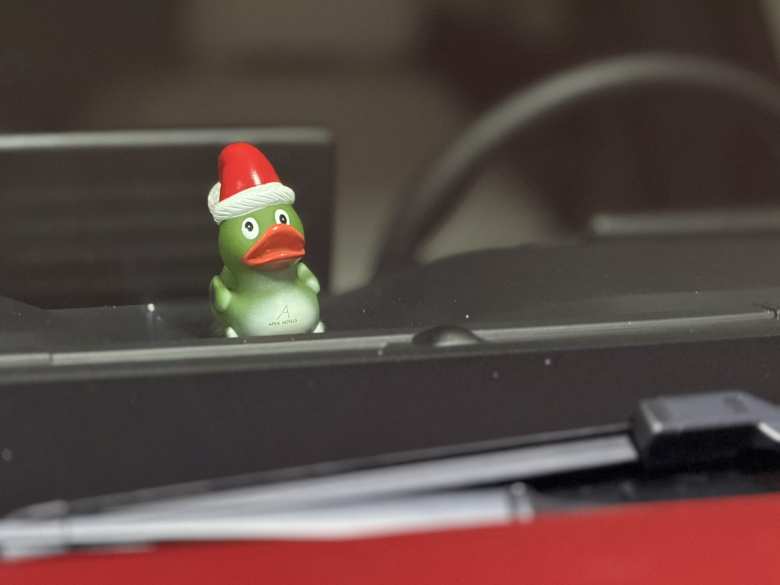 Sprout the Duck on Meter's dashboard.
