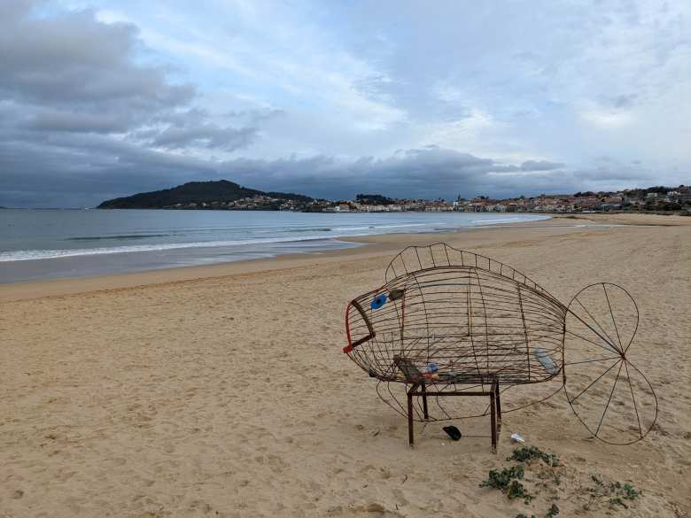 Playa America (the American Beach) in Nigrán, the start of Minibay.