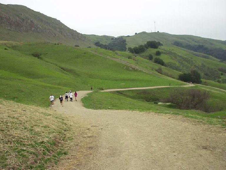 Us going down.  Isn't Mission Peak so wonderfully green right now?